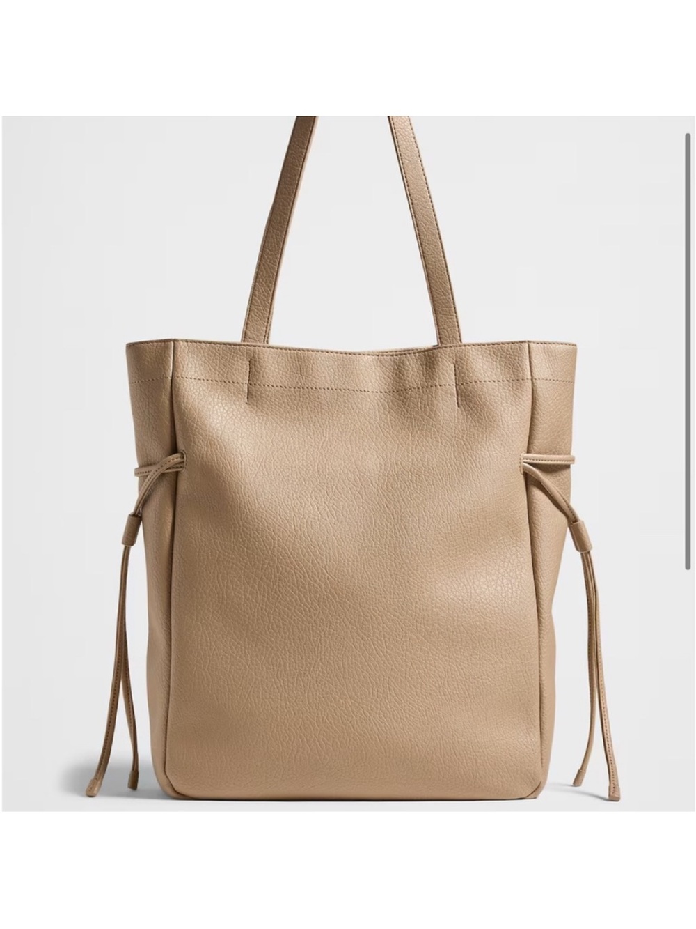 Banana Republic Drawstring Tote Bag (Vegan Leather)